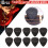 10 Pcs 0.7mm Black Felt Ukulele Picks 1