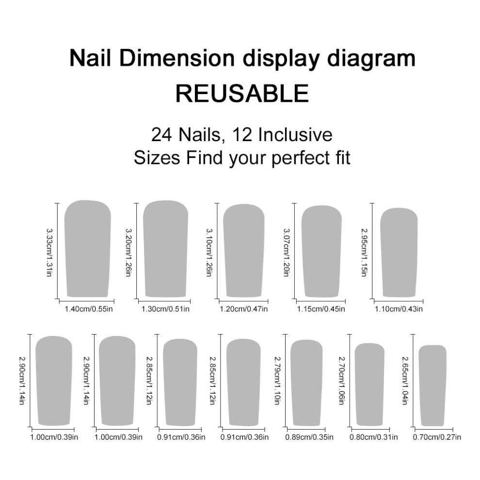 Dachuang Beauty Leopard Print Reusable False Nails For Women
