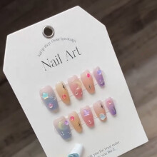 (XS) 10 Ongles Coffin Lune Étoile