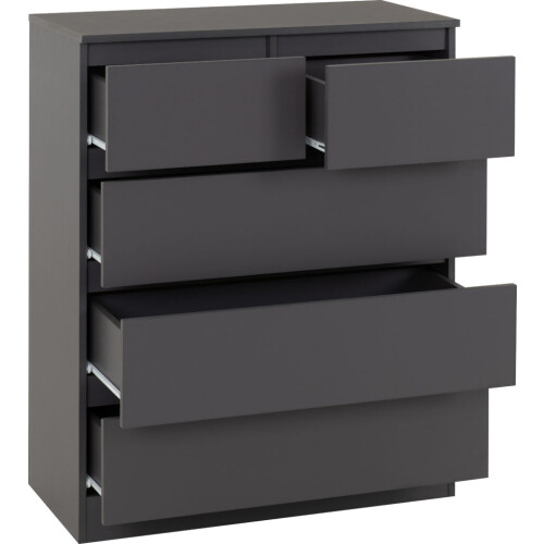 Seconique Malvern 3+2 Drawer Chest Grey 1