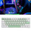 61 Keys Mechanical Keyboard RGB Backlit 2.4G Bluetooth Wired White 3