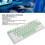 61 Keys Mechanical Keyboard RGB Backlit 2.4G Bluetooth Wired White 4