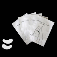 (White girl, Pearlescent Film) Natural Hydrogel Eye Patch Ergonomic Design Soft Eye Shape Graft Bottom Lashes Tools