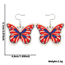 (Butterfly style) Independence Day Earrings - Festive Holiday Jewelry Gift