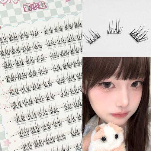 (Ten rows) Spiky Cluster Eyelash Extensions for Daily Wear