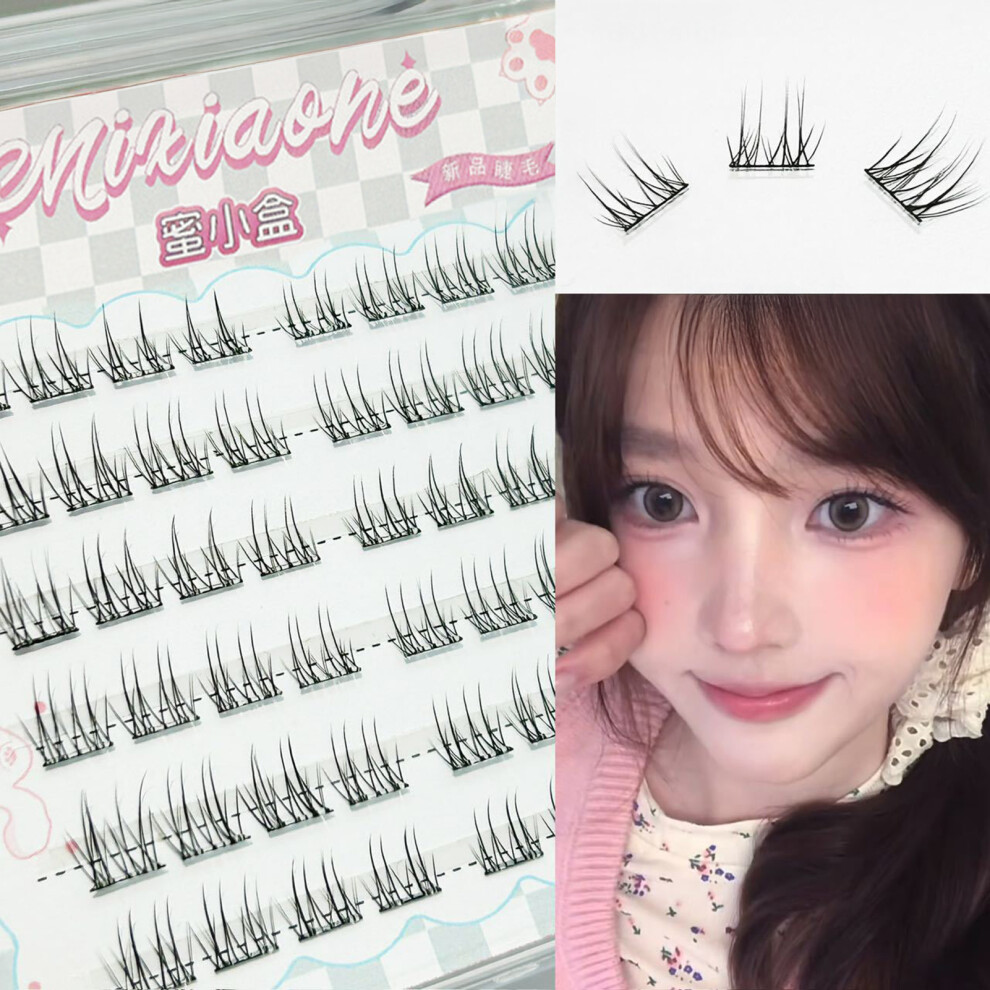 Creation-3C (Six Rows) Spiky Cluster Eyelash Extensions For Daily Wear