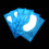(Blue Patch, Pearlescent Film) Hydrogel Eye Patch for Lashes - Soft & Ergonomic 1