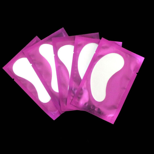 (Purple Paste, Pearlescent Film) Hydrogel Eye Patch for Lashes - Soft & Ergonomic