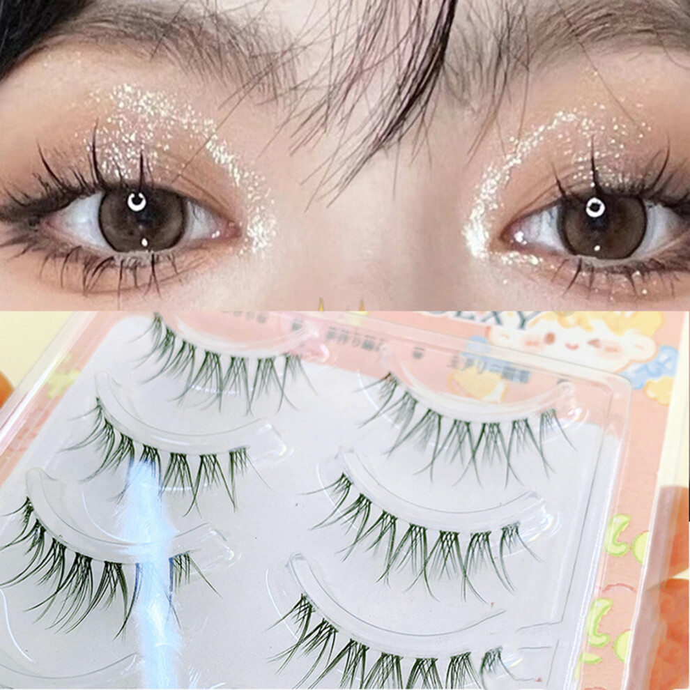 Dcph-Clothing 5 Pairs Diy Fiber Eyelashes For Home Makeup