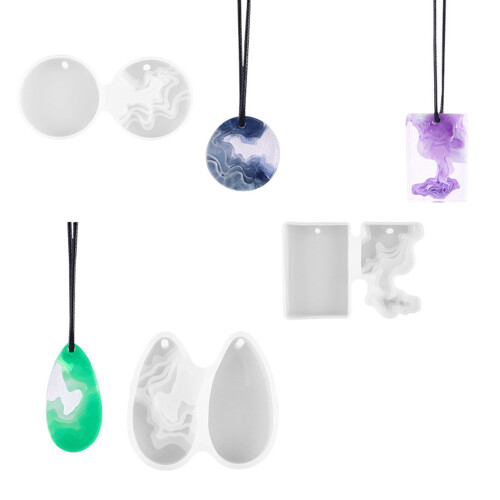 3pcs Round Silicone Mold for Resin Geode Art