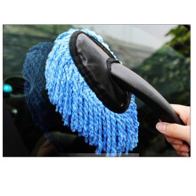 Pennello per cera auto in microfibra, testa da 14,5 cm, Blu