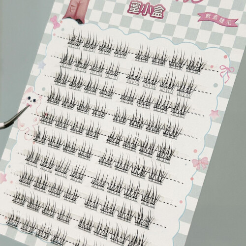 (Ten rows) Spiky Cluster Eyelash Extensions for Daily Wear 1