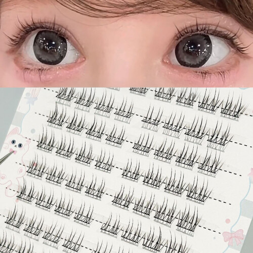 (Six rows) Spiky Cluster Eyelash Extensions for Daily Wear 1