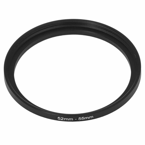 Aluminum Alloy Filter Adapter Ring 52‑55mm Step Up Converter Red 1