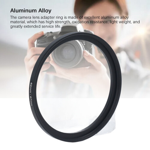 Aluminum Alloy 62-67mm Filter Adapter Ring for Camera Lens 2