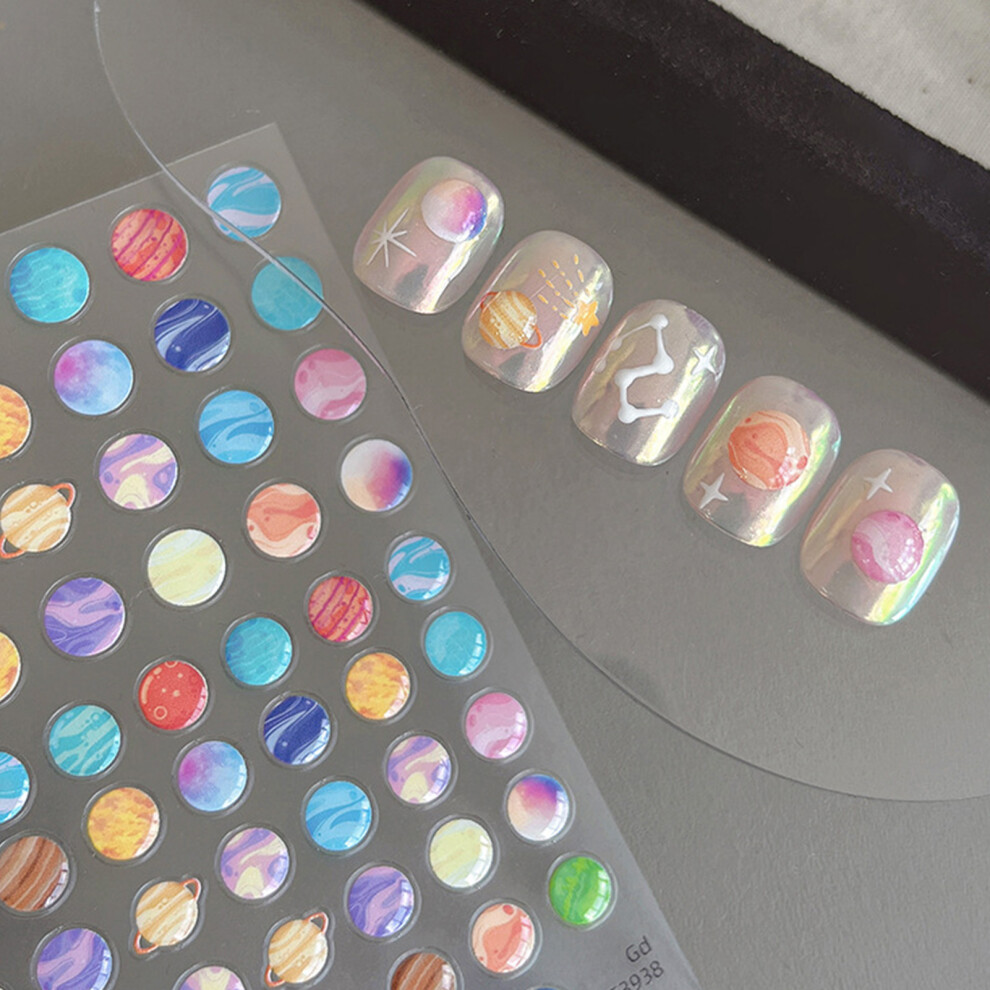 Hue-Grain (1) Galaxy Nail Stickers For Parties & Weddings