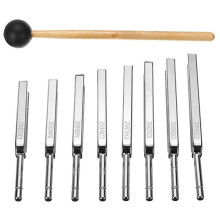 8Er-Pack 256-512 Hz Stimmgabel-Set Aus Stahl mit Hammer und Vibrationstherapie-Werkzeugen