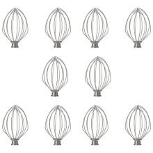 For K5AWW Wire Whip Replacement for Kitchen 5QT 5K5SS 5KPM5 Mixer for 5 Quart Lift Machines Wire Whip 10Pcs