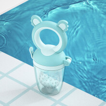 (Blue) Baby Fruit Feeder - Food Grade Silicone Teething Toy
