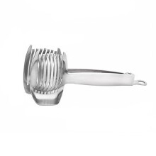 Coupe-Trancheuse à Tomates en  Acier Inoxydable Pince à Pain Multifonctionnelle pour Fruits et LéGumes Aides à Trancher la Cuisine