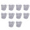 for  Blender Replacement Parts, 4937  Osterizer Blender Jar Accessory, Cup  Plastic Jars with Lids(10 Pack) 1