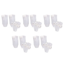 Pack of 250 Dessert Cups with Spoons, 60Ml Dessert Bowls Set, DIY Plastic Dessert Cups, Reusable Trapezoid Cups Set