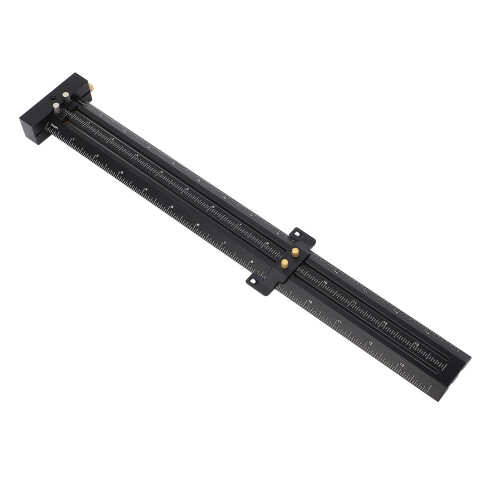 Compás de aluminio para carpintería de 14 pulgadas negro