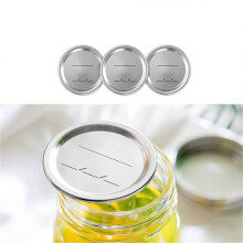 100 Couvercles de Mise en Conserve à Bouche Large pour Balle, Pots Kerr, Couvercles Bocal Mason éTanches 86 Mm, Couvercles Bocaux Type Fendu, pour