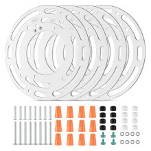 Supporti di Montaggio per Lampade Universali da 4 Pezzi Migliorati con Viti e Dadi per Plafoniere e Applique