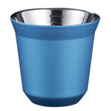 80Ml Double Wall Stainless Steel Espresso Cup Insulation for Pixie Coffee Cup Capsule Shape Coffee Mugs,C