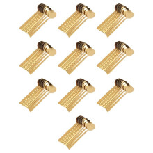 120Pcs Round Shape Coffee Spoon Stainless Steel Teaspoons Sugar Dessert Spoon Ice Cream Soup Spoon Kitchen(Gold)