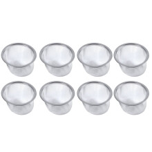 8X Teapot Diameter 80mm Metal Mesh Tea Leaf Spices Strainer Basket