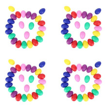 96 Pezzi Egg Shaker Set Uova di Pasqua Maracas Uova Musical Eggs Uova di Plastica per Pasqua Bomboniere per Feste Forniture per Feste Giocattoli