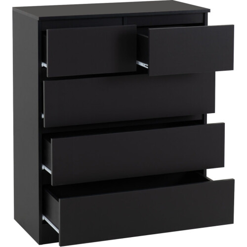Seconique Malvern 3+2 Drawer Chest Black 1
