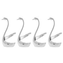 4X Fork and Spoon Holder, Tableware Set Kitchen Tools Swan Holder Cutlery Holder,Best Gift for Valentine's Day/Wedding