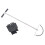 Garden Trimming Scraper Half Moon Shape  Handle  Serrated Manual  Trimmer with Handle Lawn Edger 1