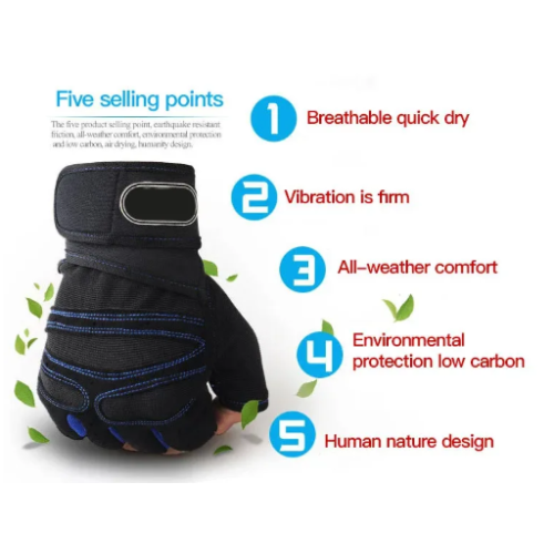 Unisex Gym Gloves with Wrist Support 2
