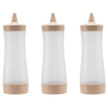 3X Bouteille Compressible Accessoires de Cuisine Distributeur de Condiments A Cruet de Sauce Sauce de Tomate Huile Vinaigre Sauce en Plastique