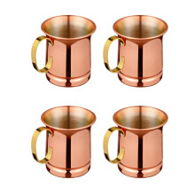 4X Stainless Steel Beer/Milk Mug,Handcrafted Moscow Mule Cup,Moscow Mule,Drinkware Tableware