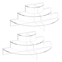 Acryl Stijgbuizen voor Display,Acryl Displaystandaards,Doorzichtige Stijgbuizen voor Verzameldisplay Cupcake-Displaystandaard voor Dessert