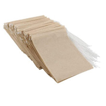 600 Bustine di Tè Usa e Getta, Bustina di Tè con Chiusura un Coulisse nel Materiale Naturale Vuota per Tè Sfuso (5X7 Cm)