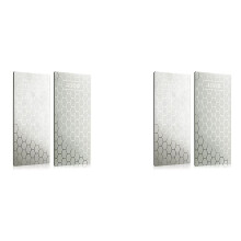 4 STK Diamantslipsten, Brynet Honeycomb Yta Diamantslipplatta med Halkfri Bas (400/1000 Korn)