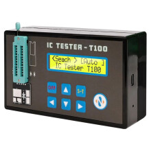 Handheld Wiederaufladbarer LED-Tester für Integrierte Schaltkreise, Transistor-, Dioden- und Triodentester, Digitaler Transistor-IC-Chip-Detektor
