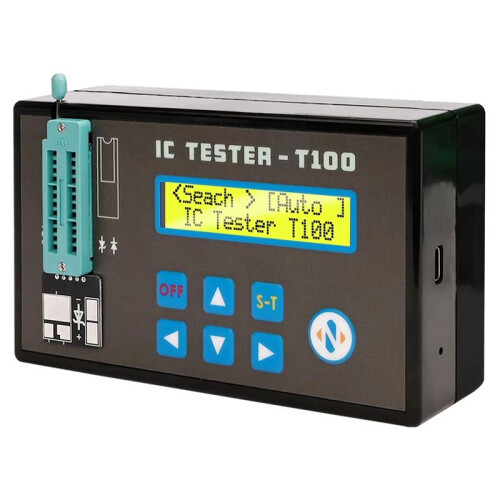 Handheld Rechargeable LED Integrated Circuit Tester Transistor Diode Triode Tester Digital Transistor IC Chips Detector 1