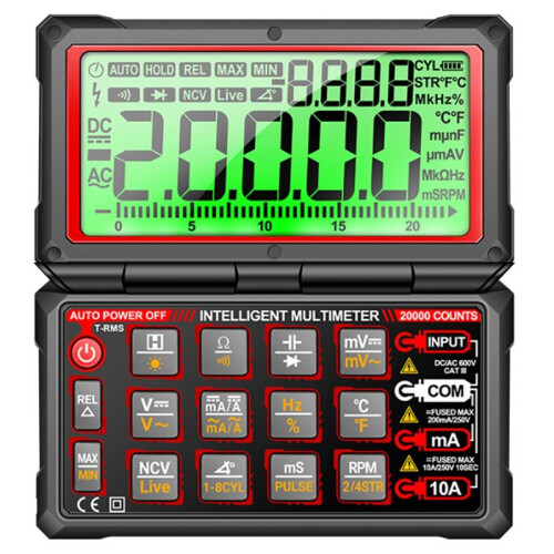 ANENG 623  Rechargeable Car Multimeter Repair Tester 20000 Count Voltmeter Multitester Meter Tools