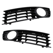 2Pcs Front Fog Light Lamp Grille Left and Right Car Light Grille for A4 B6 Sedan Avant Quattro 2001 - 2005