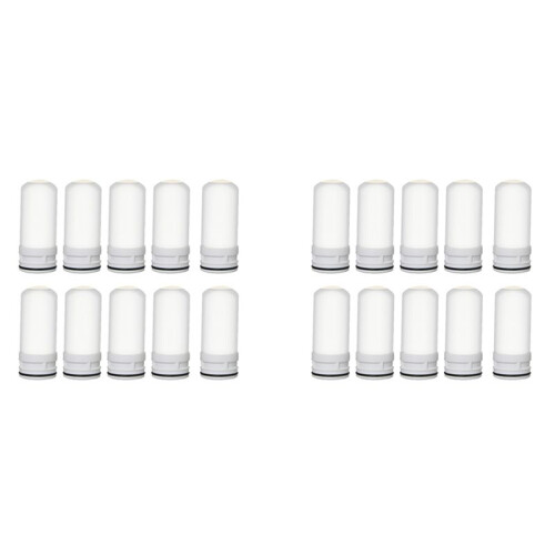 20 PCS Faucet Water Filter Ceramic Replacement Cartridge Remove Practical Durable