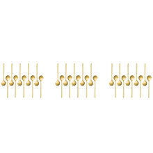 Stainless Steel 30 Pcs Espresso Spoons Teaspoons for Coffee Sugar Dessert Cake Ice Cream Soup Antipasto (Gold)