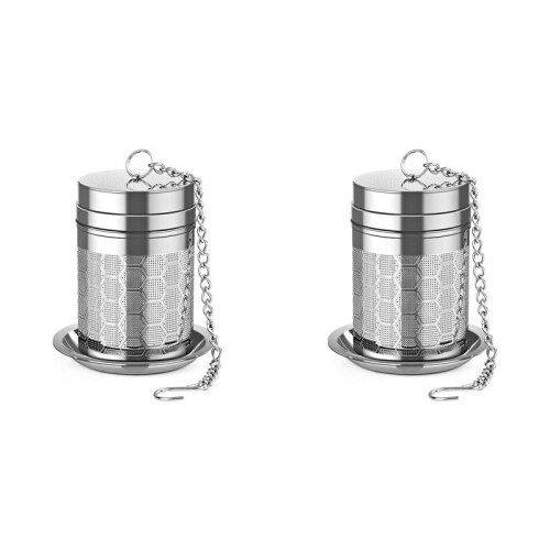2X Tea Infusers for Loose Tea, Stainless Steel Tea Strainer, Extra Fine Mesh Tea Diffuser for Brewing Tea, Spices
