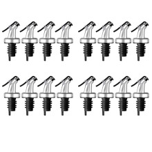 16 Stück Öl Stopper Pourer, Auslaufsicherer Flaschen Ausgießer, Auslaufsicheres Oliven Öl mit Schutz Kappe für Öl, Oliven Öl, Essig